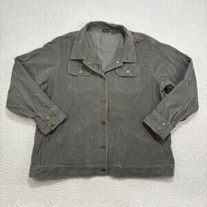 Vintage North Crest Corduroy Jacket Womens Plus Size 3X 22W-24W Olive Army
